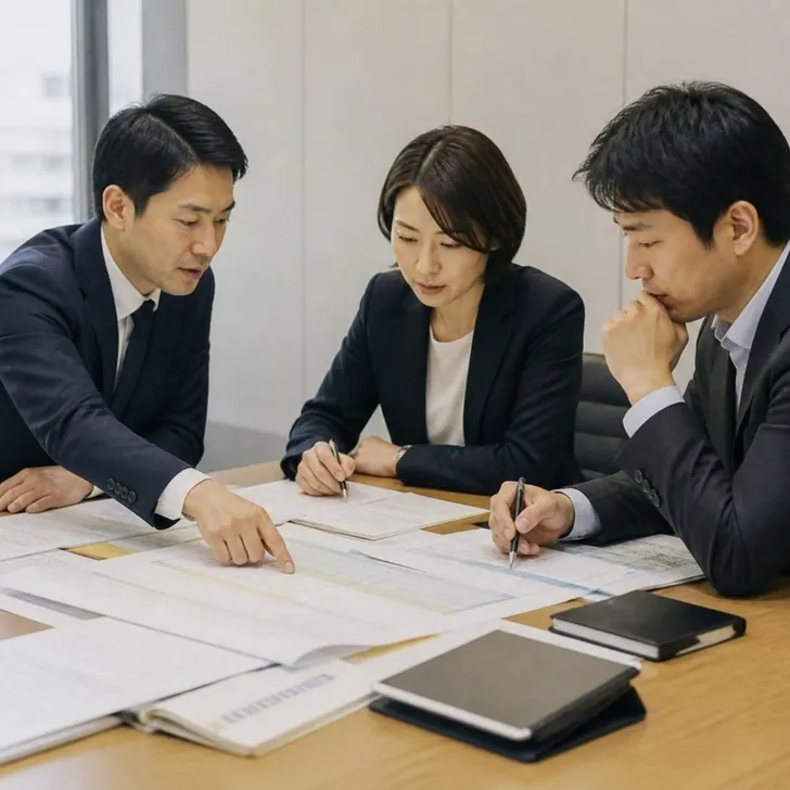 内定者との懇親会の準備をする人事担当とRPO会社の担当(イメージ)